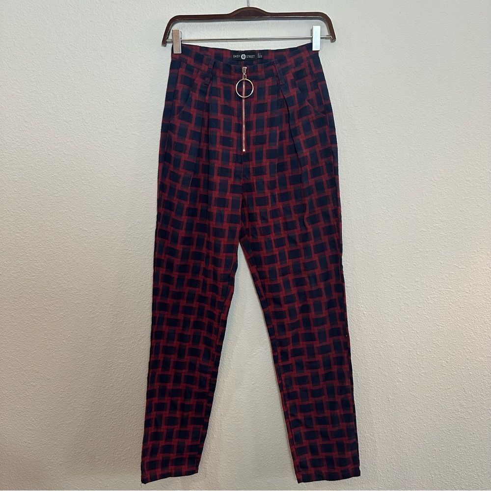 Daisy Street Plaid Pant 516